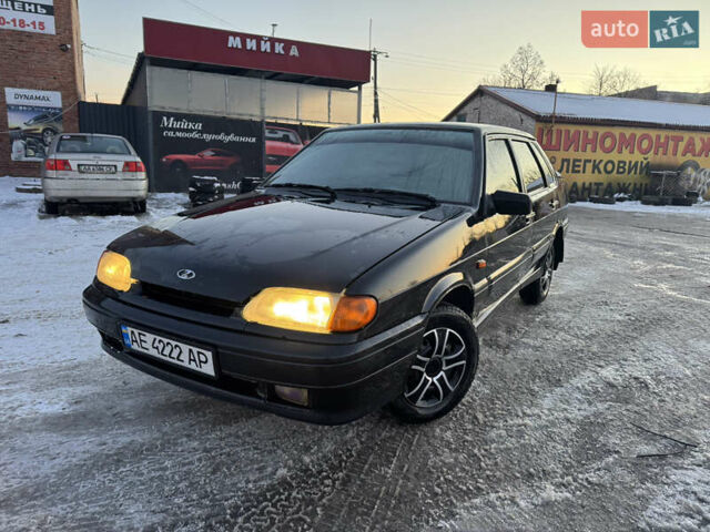 Черный ВАЗ 2115 Самара, объемом двигателя 1.6 л и пробегом 215 тыс. км за 1800 $, фото 1 на Automoto.ua