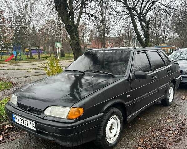 Черный ВАЗ 2115 Самара, объемом двигателя 1.6 л и пробегом 270 тыс. км за 1500 $, фото 1 на Automoto.ua