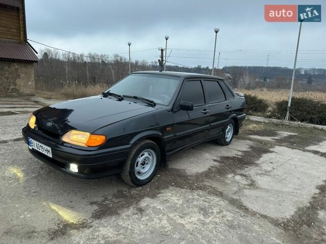 Черный ВАЗ 2115 Самара, объемом двигателя 1.6 л и пробегом 200 тыс. км за 1900 $, фото 1 на Automoto.ua