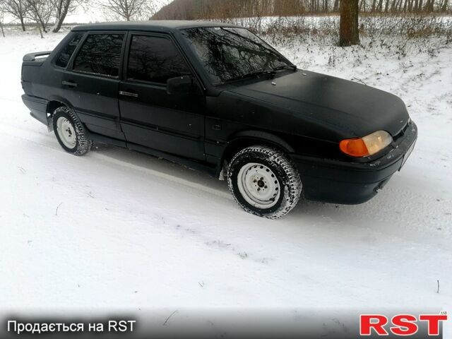 Черный ВАЗ 2115 Самара, объемом двигателя 1.6 л и пробегом 270 тыс. км за 1000 $, фото 1 на Automoto.ua