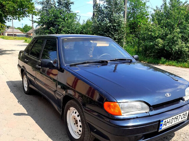 Черный ВАЗ 2115 Самара, объемом двигателя 1.6 л и пробегом 163 тыс. км за 2300 $, фото 1 на Automoto.ua