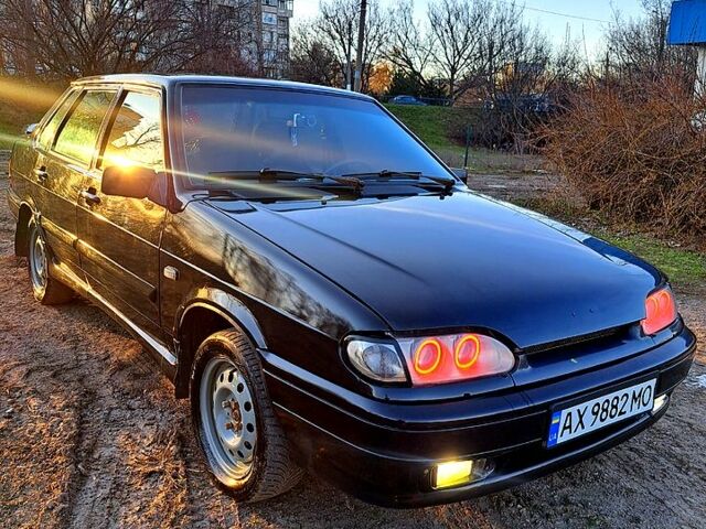 Черный ВАЗ 2115 Самара, объемом двигателя 1.6 л и пробегом 260 тыс. км за 2000 $, фото 1 на Automoto.ua