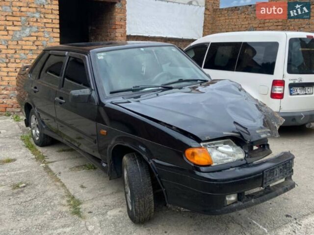 Черный ВАЗ 2115 Самара, объемом двигателя 1.6 л и пробегом 155 тыс. км за 850 $, фото 1 на Automoto.ua
