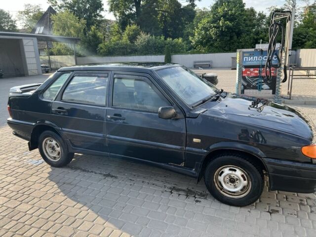 Черный ВАЗ 2115 Самара, объемом двигателя 1.6 л и пробегом 250 тыс. км за 650 $, фото 1 на Automoto.ua