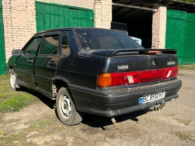 Черный ВАЗ 2115 Самара, объемом двигателя 1.6 л и пробегом 162 тыс. км за 600 $, фото 1 на Automoto.ua