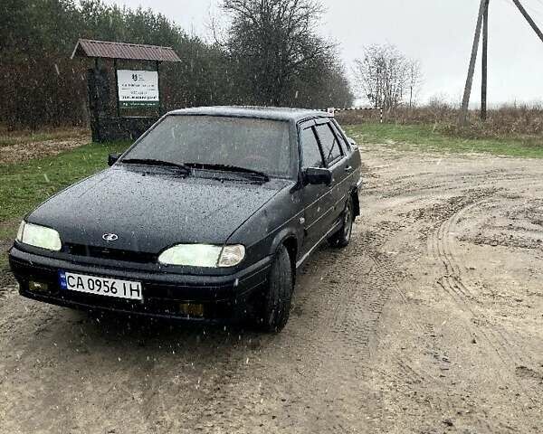 Черный ВАЗ 2115 Самара, объемом двигателя 1.6 л и пробегом 262 тыс. км за 1600 $, фото 1 на Automoto.ua