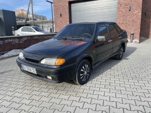 Черный ВАЗ 2115 Самара, объемом двигателя 1.6 л и пробегом 197 тыс. км за 1700 $, фото 1 на Automoto.ua