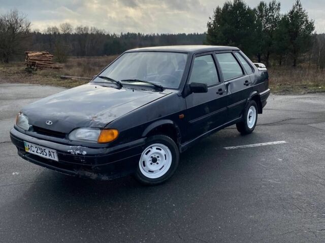 Черный ВАЗ 2115 Самара, объемом двигателя 1 л и пробегом 75 тыс. км за 1250 $, фото 1 на Automoto.ua