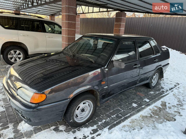 Черный ВАЗ 2115 Самара, объемом двигателя 1.6 л и пробегом 225 тыс. км за 1700 $, фото 1 на Automoto.ua