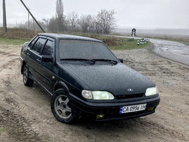 Черный ВАЗ 2115 Самара, объемом двигателя 1.6 л и пробегом 262 тыс. км за 1600 $, фото 1 на Automoto.ua