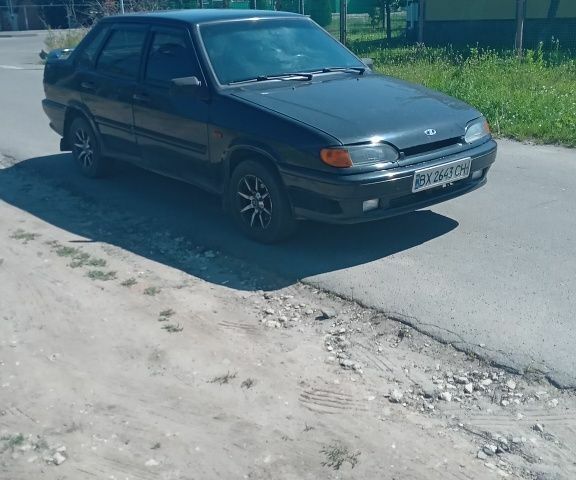Черный ВАЗ 2115 Самара, объемом двигателя 1.6 л и пробегом 176 тыс. км за 1500 $, фото 1 на Automoto.ua