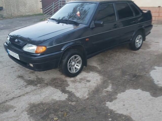 Черный ВАЗ 2115 Самара, объемом двигателя 1.6 л и пробегом 215 тыс. км за 1950 $, фото 1 на Automoto.ua