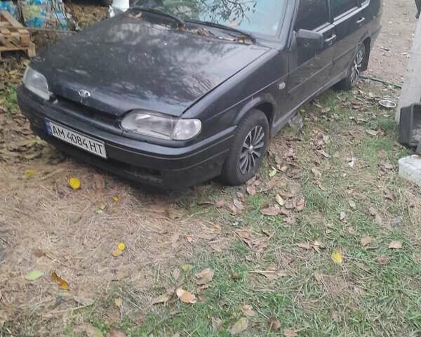 Черный ВАЗ 2115 Самара, объемом двигателя 1.6 л и пробегом 175 тыс. км за 1800 $, фото 1 на Automoto.ua