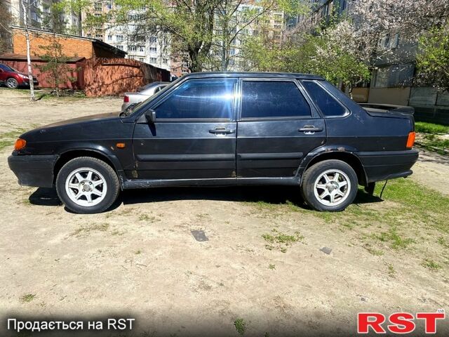 Черный ВАЗ 2115 Самара, объемом двигателя 1.6 л и пробегом 200 тыс. км за 1100 $, фото 1 на Automoto.ua