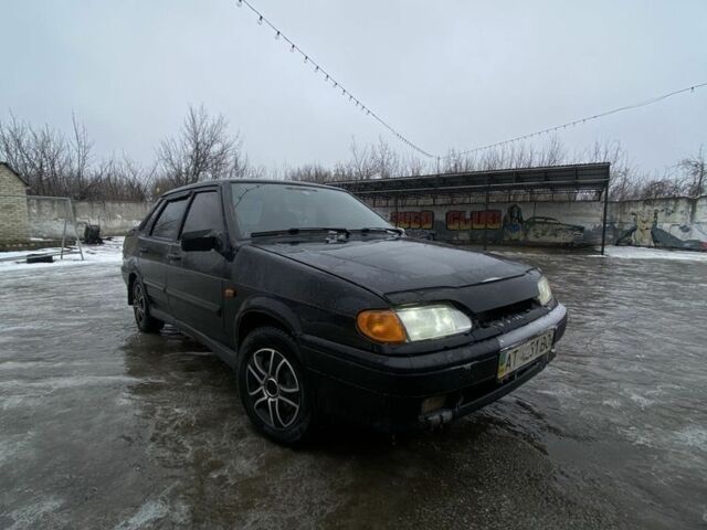 Чорний ВАЗ 2115 Самара, об'ємом двигуна 1.6 л та пробігом 100 тис. км за 1918 $, фото 1 на Automoto.ua