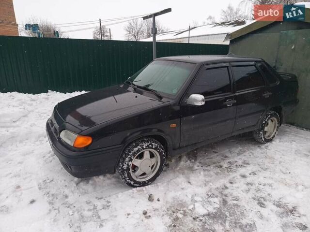 Чорний ВАЗ 2115 Самара, об'ємом двигуна 1.6 л та пробігом 208 тис. км за 2800 $, фото 1 на Automoto.ua