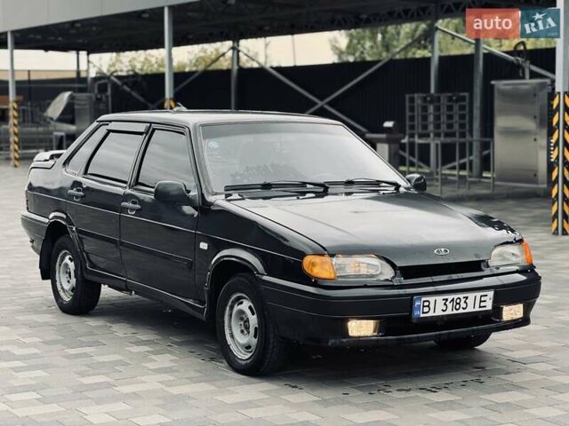 Чорний ВАЗ 2115 Самара, об'ємом двигуна 1.6 л та пробігом 170 тис. км за 1600 $, фото 1 на Automoto.ua