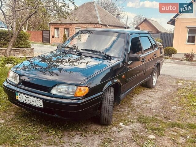 Черный ВАЗ 2115 Самара, объемом двигателя 1.6 л и пробегом 250 тыс. км за 1300 $, фото 1 на Automoto.ua