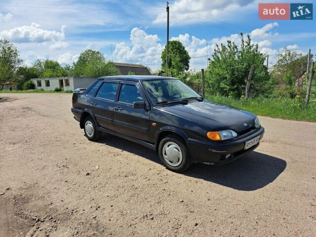Черный ВАЗ 2115 Самара, объемом двигателя 1.6 л и пробегом 69 тыс. км за 3250 $, фото 1 на Automoto.ua