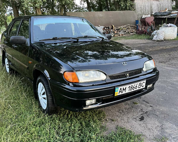 Черный ВАЗ 2115 Самара, объемом двигателя 1.6 л и пробегом 78 тыс. км за 3300 $, фото 1 на Automoto.ua