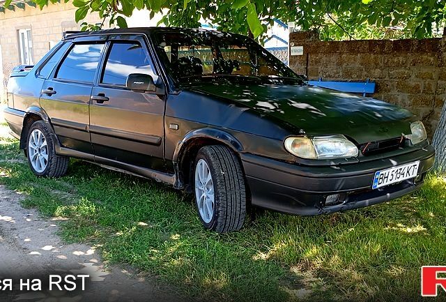 Чорний ВАЗ 2115 Самара, об'ємом двигуна 1.6 л та пробігом 185 тис. км за 1100 $, фото 1 на Automoto.ua