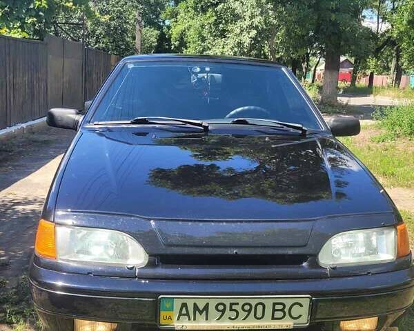 Черный ВАЗ 2115 Самара, объемом двигателя 1.6 л и пробегом 85 тыс. км за 3100 $, фото 1 на Automoto.ua