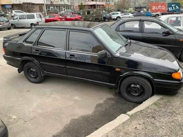 Черный ВАЗ 2115 Самара, объемом двигателя 1.6 л и пробегом 104 тыс. км за 3150 $, фото 1 на Automoto.ua