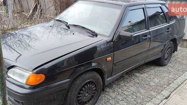 Черный ВАЗ 2115 Самара, объемом двигателя 1.6 л и пробегом 138 тыс. км за 1600 $, фото 1 на Automoto.ua