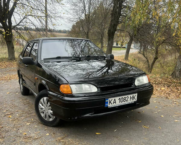 Черный ВАЗ 2115 Самара, объемом двигателя 1.6 л и пробегом 200 тыс. км за 2450 $, фото 1 на Automoto.ua