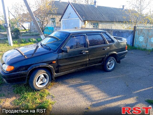 Черный ВАЗ 2115 Самара, объемом двигателя 1.6 л и пробегом 185 тыс. км за 1400 $, фото 1 на Automoto.ua