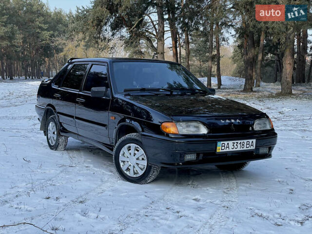 Черный ВАЗ 2115 Самара, объемом двигателя 1.6 л и пробегом 163 тыс. км за 2850 $, фото 1 на Automoto.ua