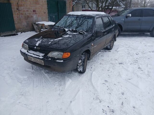 Черный ВАЗ 2115 Самара, объемом двигателя 2 л и пробегом 183 тыс. км за 999 $, фото 1 на Automoto.ua