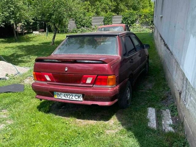 Красный ВАЗ 2115 Самара, объемом двигателя 1.5 л и пробегом 215 тыс. км за 850 $, фото 1 на Automoto.ua