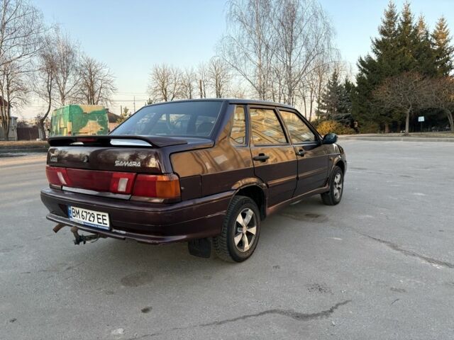 Красный ВАЗ 2115 Самара, объемом двигателя 1.6 л и пробегом 149 тыс. км за 2200 $, фото 1 на Automoto.ua