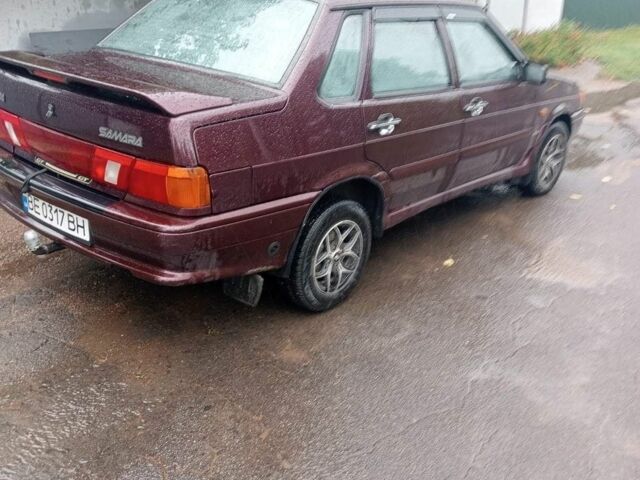 Красный ВАЗ 2115 Самара, объемом двигателя 1.6 л и пробегом 124 тыс. км за 2900 $, фото 1 на Automoto.ua
