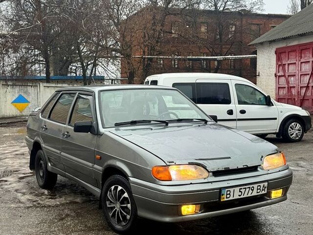 Серый ВАЗ 2115 Самара, объемом двигателя 1.5 л и пробегом 210 тыс. км за 1200 $, фото 1 на Automoto.ua
