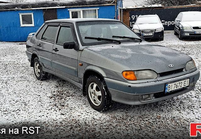 Серый ВАЗ 2115 Самара, объемом двигателя 1.6 л и пробегом 200 тыс. км за 2150 $, фото 1 на Automoto.ua