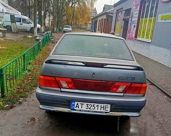 Серый ВАЗ 2115 Самара, объемом двигателя 1.6 л и пробегом 350 тыс. км за 1530 $, фото 1 на Automoto.ua