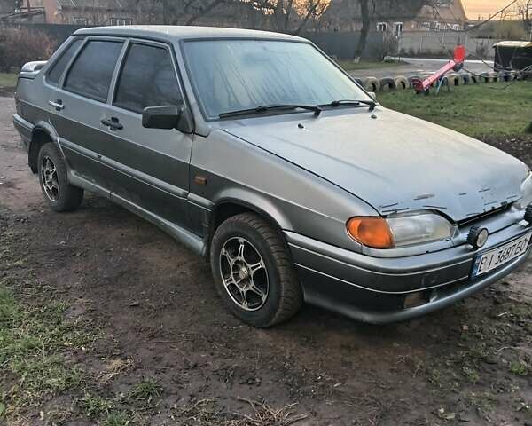 Серый ВАЗ 2115 Самара, объемом двигателя 1.6 л и пробегом 245 тыс. км за 1500 $, фото 1 на Automoto.ua