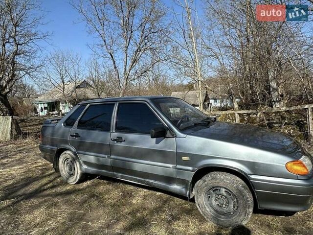 Серый ВАЗ 2115 Самара, объемом двигателя 1.6 л и пробегом 119 тыс. км за 2200 $, фото 1 на Automoto.ua