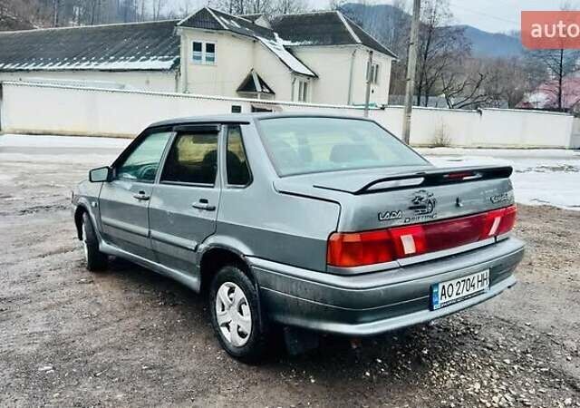 Серый ВАЗ 2115 Самара, объемом двигателя 1.6 л и пробегом 155 тыс. км за 1550 $, фото 1 на Automoto.ua