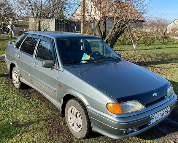 Серый ВАЗ 2115 Самара, объемом двигателя 1.5 л и пробегом 154 тыс. км за 2700 $, фото 1 на Automoto.ua