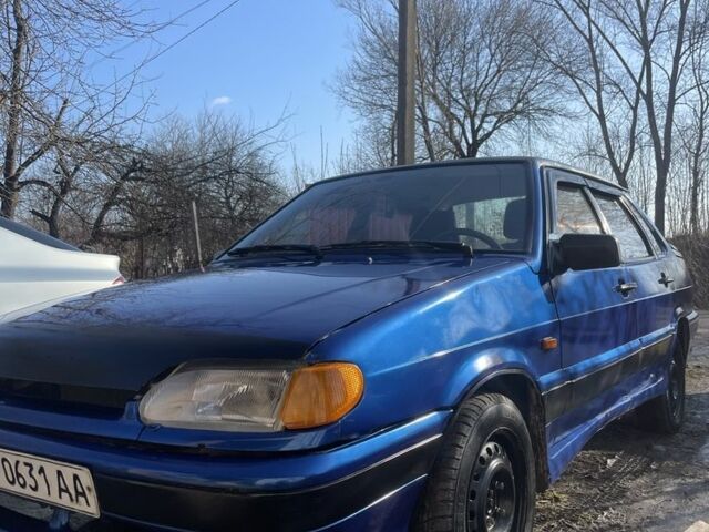 Синий ВАЗ 2115 Самара, объемом двигателя 1.5 л и пробегом 200 тыс. км за 1200 $, фото 1 на Automoto.ua