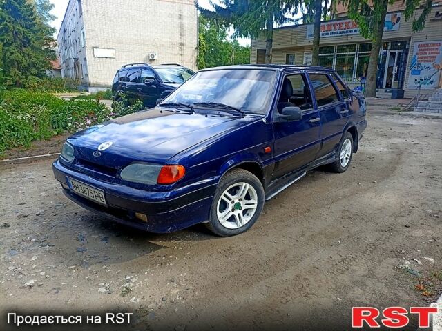 Синий ВАЗ 2115 Самара, объемом двигателя 1.5 л и пробегом 270 тыс. км за 750 $, фото 1 на Automoto.ua