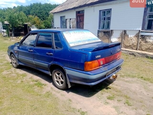 Синий ВАЗ 2115 Самара, объемом двигателя 1.5 л и пробегом 550 тыс. км за 1500 $, фото 1 на Automoto.ua
