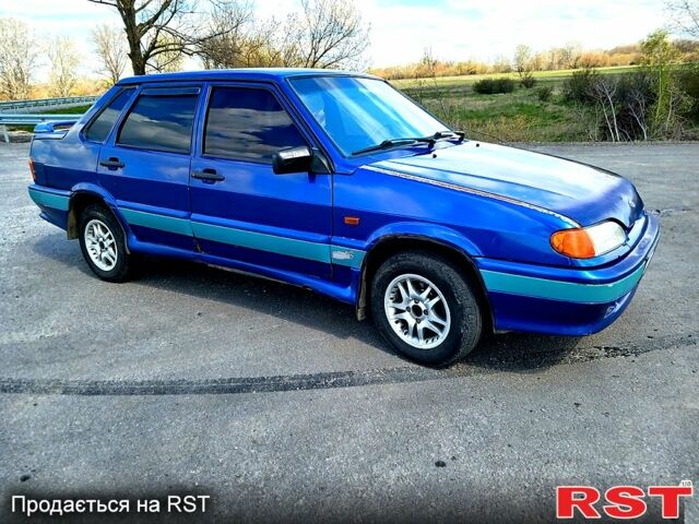 Синий ВАЗ 2115 Самара, объемом двигателя 1.5 л и пробегом 325 тыс. км за 1400 $, фото 1 на Automoto.ua