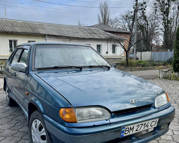Синий ВАЗ 2115 Самара, объемом двигателя 1.5 л и пробегом 150 тыс. км за 1450 $, фото 1 на Automoto.ua