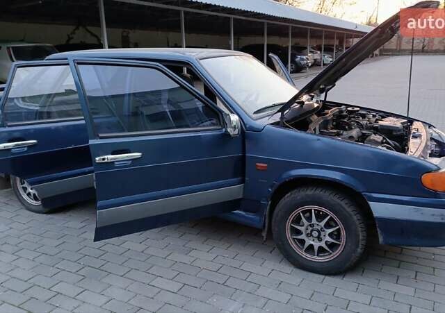 Синий ВАЗ 2115 Самара, объемом двигателя 1.5 л и пробегом 75 тыс. км за 1600 $, фото 1 на Automoto.ua