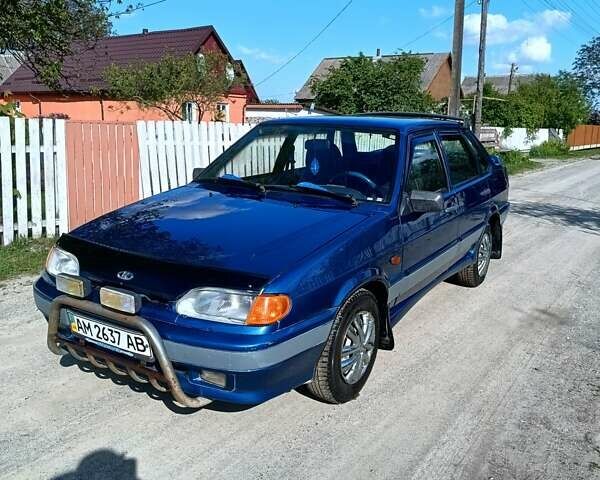 Синий ВАЗ 2115 Самара, объемом двигателя 1.5 л и пробегом 141 тыс. км за 2500 $, фото 1 на Automoto.ua