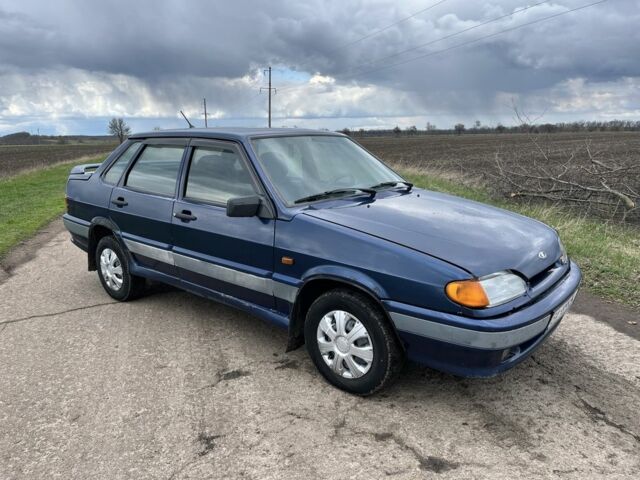 Синий ВАЗ 2115 Самара, объемом двигателя 1.5 л и пробегом 220 тыс. км за 1550 $, фото 1 на Automoto.ua